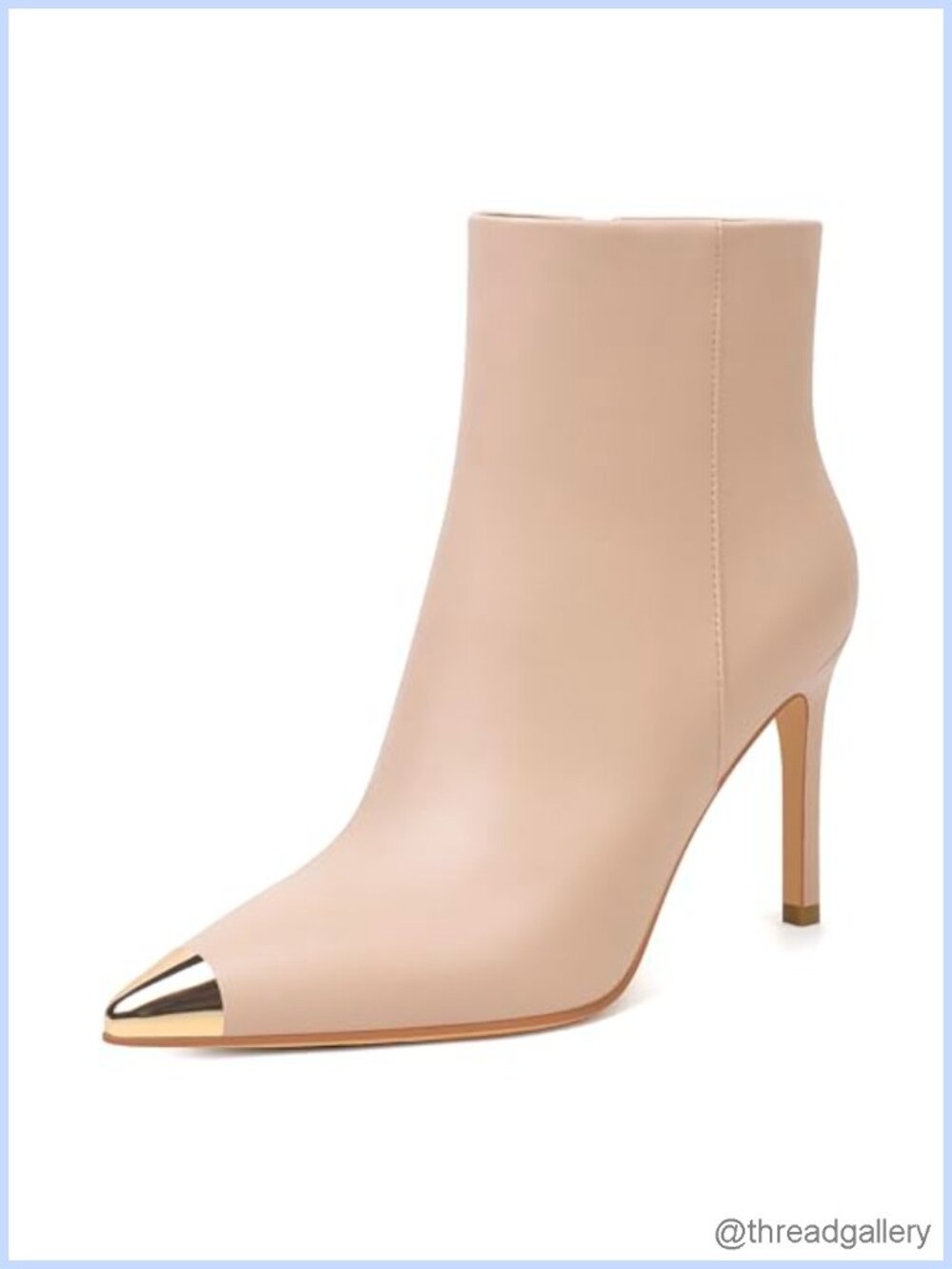 Women's Ankle Boots Kitten Heels Pointed Toe Suede Side Zipper Booties
